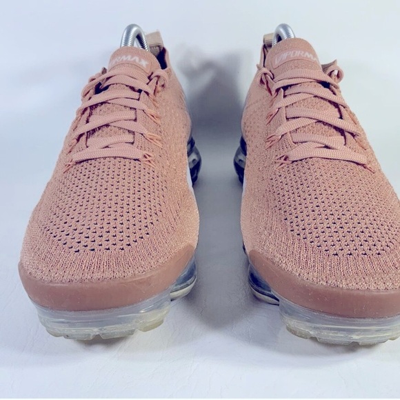 Nike Air Vapormax Flyknit 2 Rose Gold Bio Beige Grey Womens Size 7 942843-602 - Picture 5 of 8